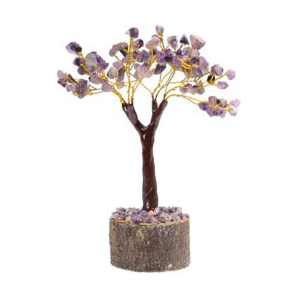 Amethyst Gemstone Tree with 160 beads