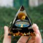 HANDMADE-Tiger-Eye-Crystal-Sphere-Obsidian-Quartz-Orgone-Pyramid-60MM-Reiki-Energy-Healing-Chakra-Meditation