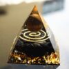Handmade Tiger Eye Crystal Sphere Obsidian Orgone Pyramid 60mm Energy Healing EMF Protection Tool