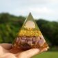 Powerful-Orgonite-Pyramid-Rose-Quartz-Sphere-with-Lepidolite-Crystal-Gemstone-Copper-Shavings-EMF-Protection-Orgone-Pyramide-4