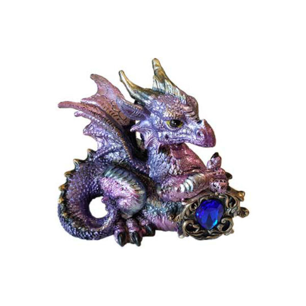 Pink/Purple Dragon w/ Stone 4"