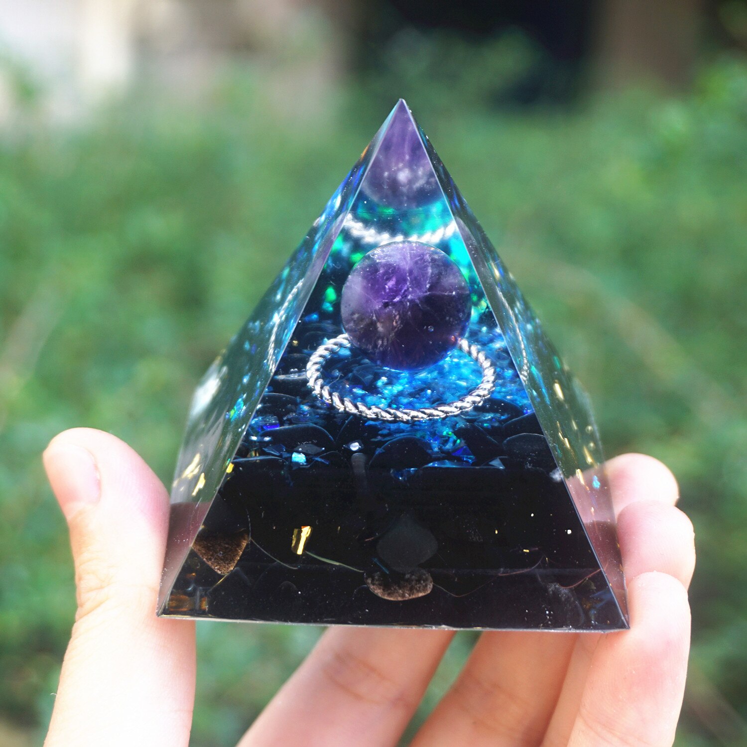 Fantastic Magic Orgonite Pyramid 60mm x 60mm