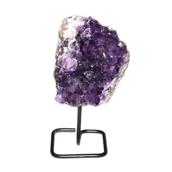 Amethyst on a Metal Stand (A Grade Quality)