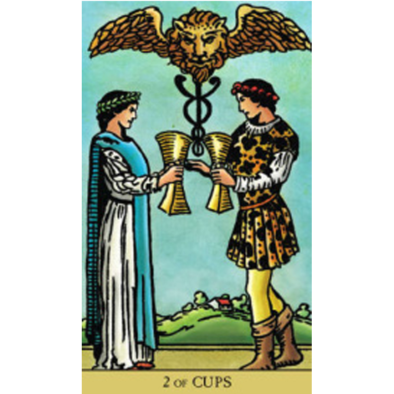 Radiant Wise Spirit Tarot - 2 of Cups