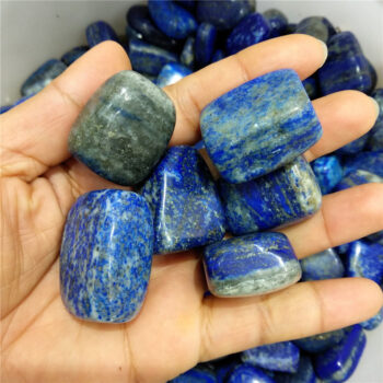 100g Lapis Lazuli Tumbled Stones (roughly 20mm in length per stone)