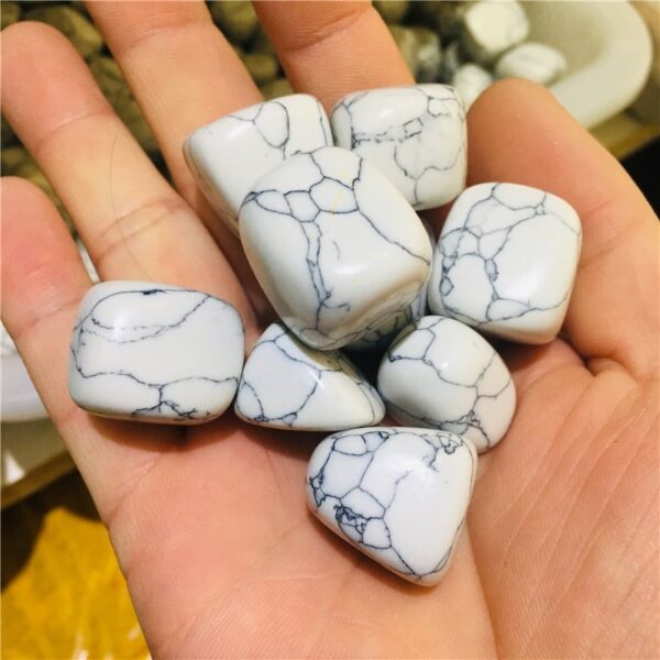 Howlite tumbled crystals