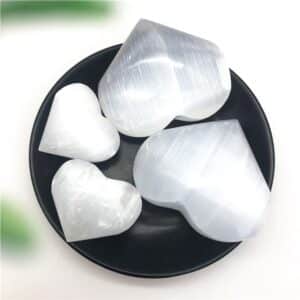 Selenite hearts are perfect crystals for your home