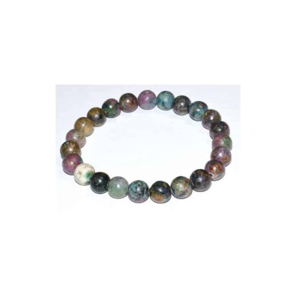 8 mm Apatite, Ruby Bracelet
