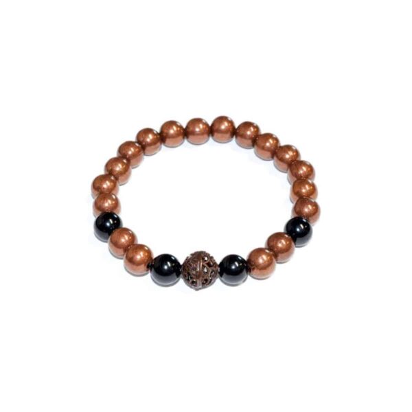 8 mm Copper with Asst Stone Bracelet