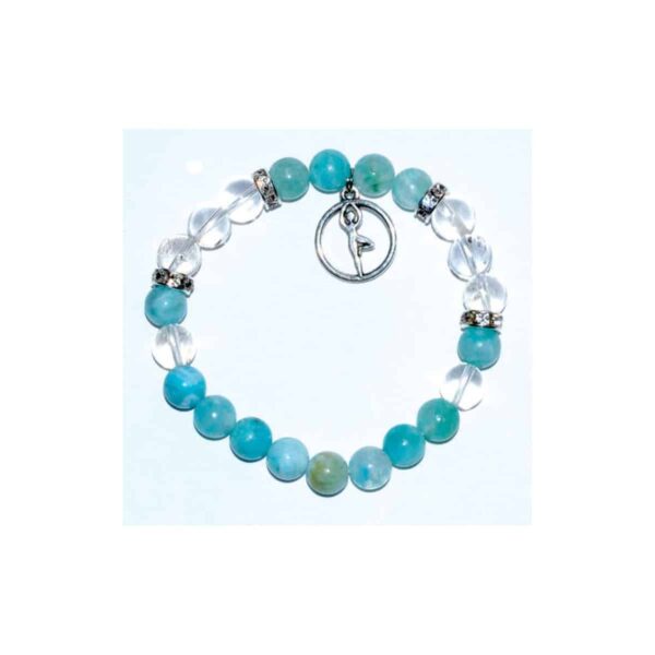 8 mm Hemimorphite & Quartz with Yoga
