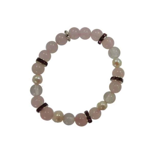 8 mm Rose Quartz & Quartz