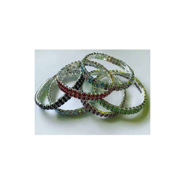 2 Line Crystal stretch bracelet various