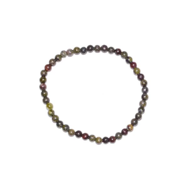 4 mm Dragon Blood Jasper Stretch Bracelet