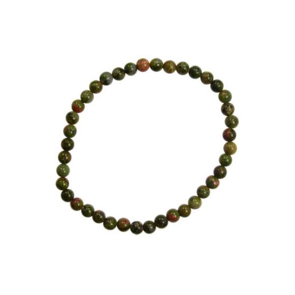 4 mm Unakite Stretch Bracelet