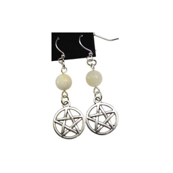 Moonstone Pentagram earrings