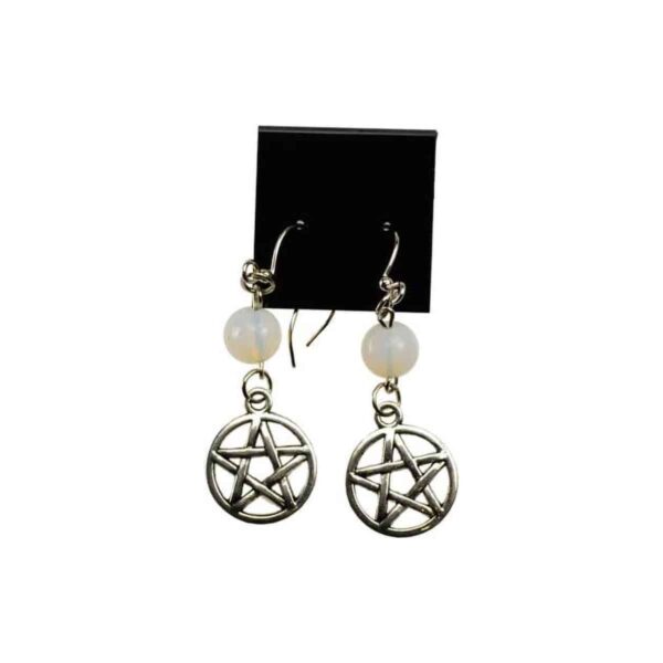 Opalite Pentagram earrings