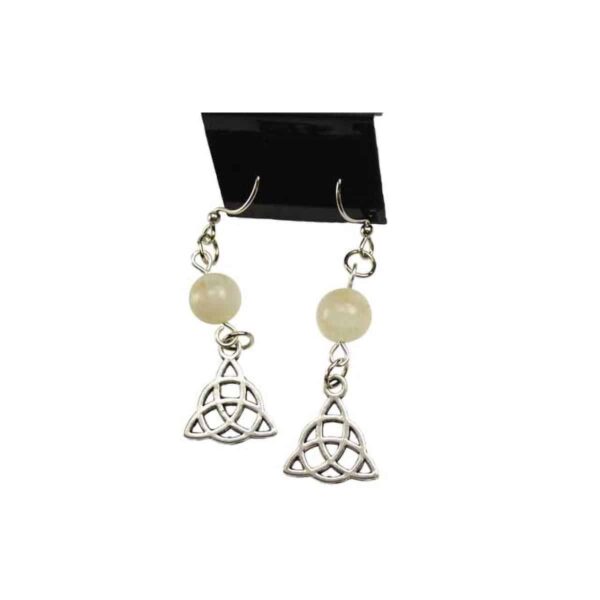 Moonstone Triquetra earrings