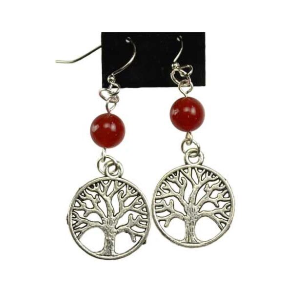 Carnelian Tree of Life earrings