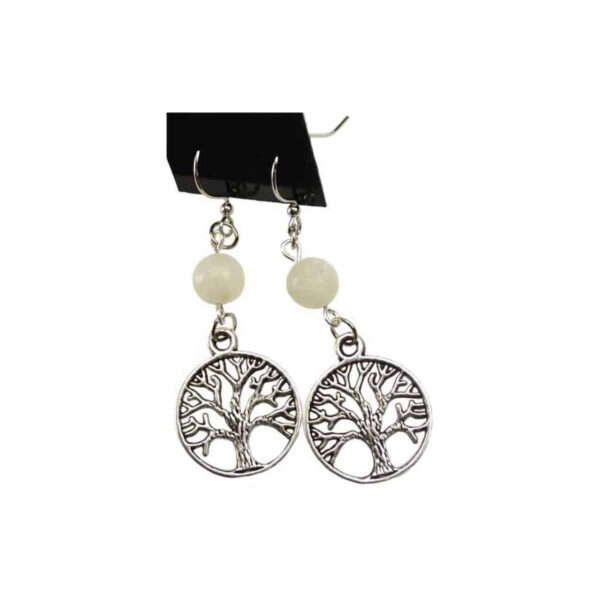 Moonstone Tree of Life earrings