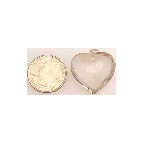 1" Citrine natural heart