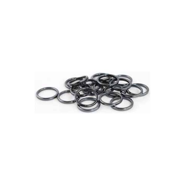 (set of 100) 3mm Hematite rings
