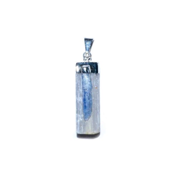 Selenite with Blue Kyanite pendant