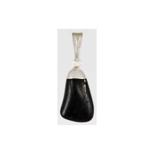 Black Tourmaline tumbled pendant