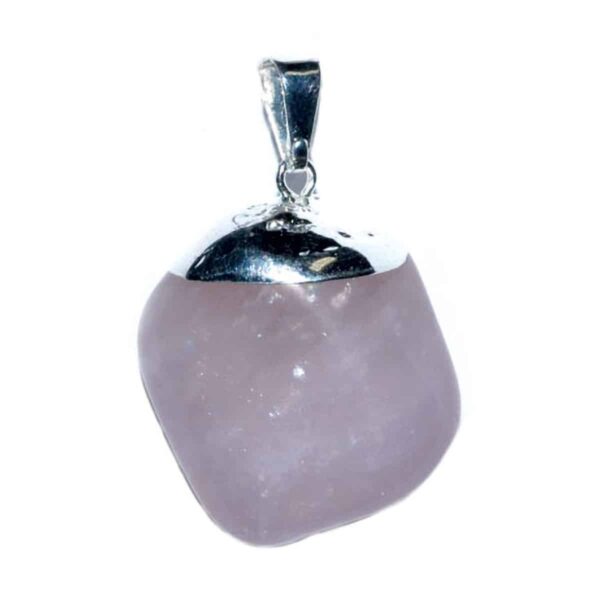 Rose Quartz tumbled pendant