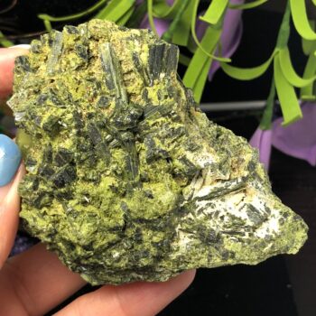 Green Tourmaline, Raw (RARE) - 1 Piece (roughly 208 grams in weight)