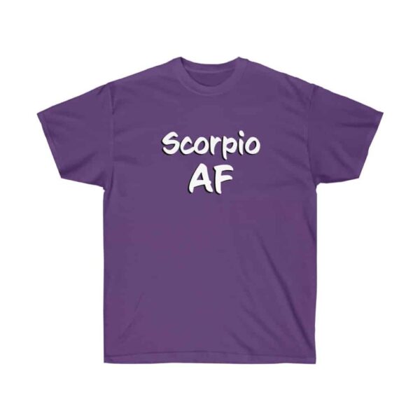 Scorpio AF - Zodiac Collection - Unisex Ultra Cotton Tee - Image 19