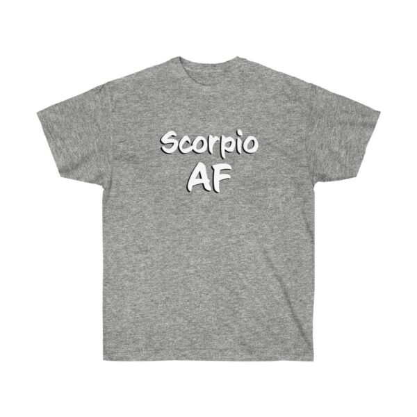Scorpio AF - Zodiac Collection - Unisex Ultra Cotton Tee - Image 5
