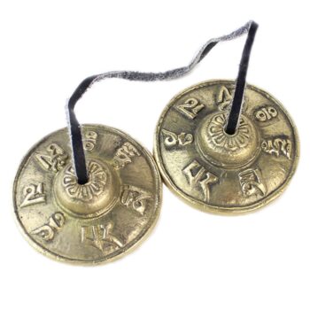 6.5cm Diameter Handcrafted Tibetan Meditation Tingsha Buddhist Cymbal Bell