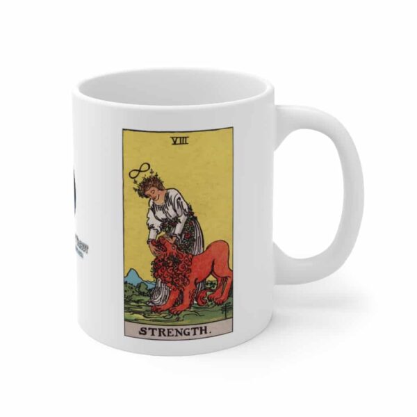Strength - Major Arcana Collection - Ceramic Tarot Card Mug 11oz - Image 3