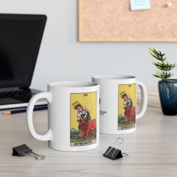Strength - Major Arcana Collection - Ceramic Tarot Card Mug 11oz - Image 5