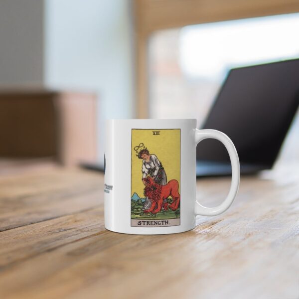 Strength - Major Arcana Collection - Ceramic Tarot Card Mug 11oz - Image 6