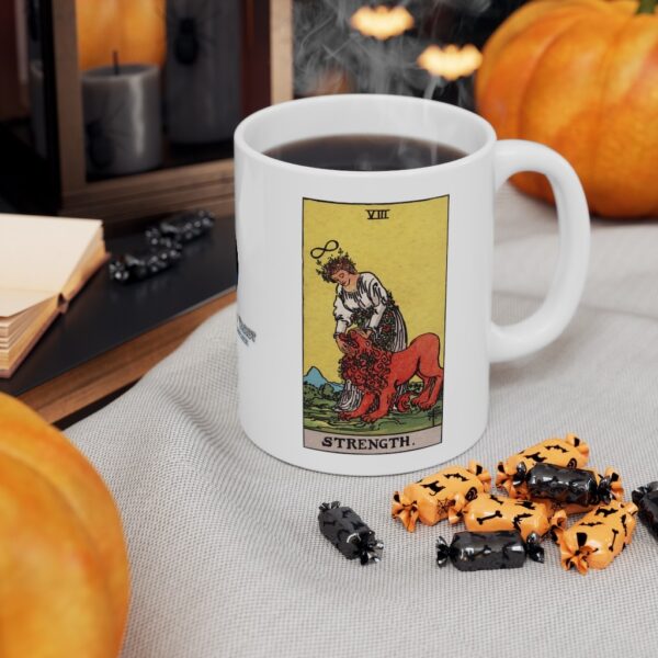 Strength - Major Arcana Collection - Ceramic Tarot Card Mug 11oz - Image 7