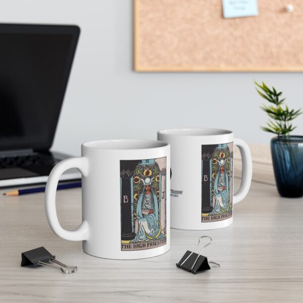 The High Priestess - Major Arcana Collection - Ceramic Tarot Card Mug 11oz - Image 5