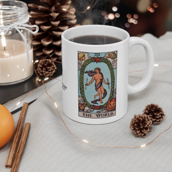 The World - Major Arcana Collection - Ceramic Tarot Card Mug 11oz - Image 4