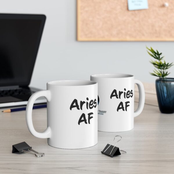 Aries AF - Zodiac Collection - Ceramic Mug 11oz - Image 5