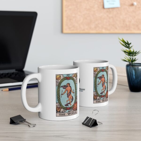 The World - Major Arcana Collection - Ceramic Tarot Card Mug 11oz - Image 5