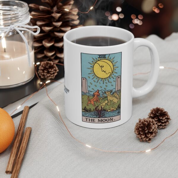 The Moon - Major Arcana Collection - Ceramic Tarot Card Mug 11oz - Image 4