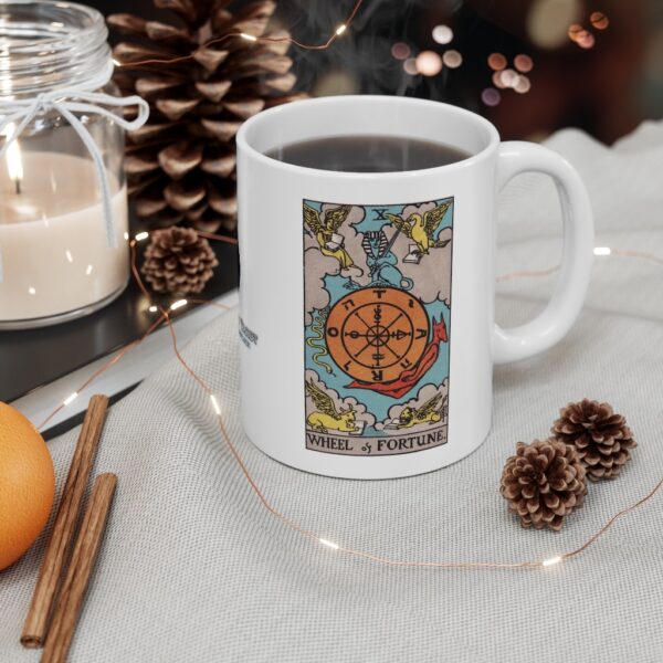 The Wheel of Fortune - Major Arcana Collection - Ceramic Tarot Card Mug 11oz - Image 4