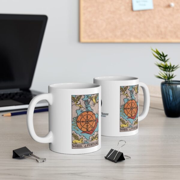 The Wheel of Fortune - Major Arcana Collection - Ceramic Tarot Card Mug 11oz - Image 5