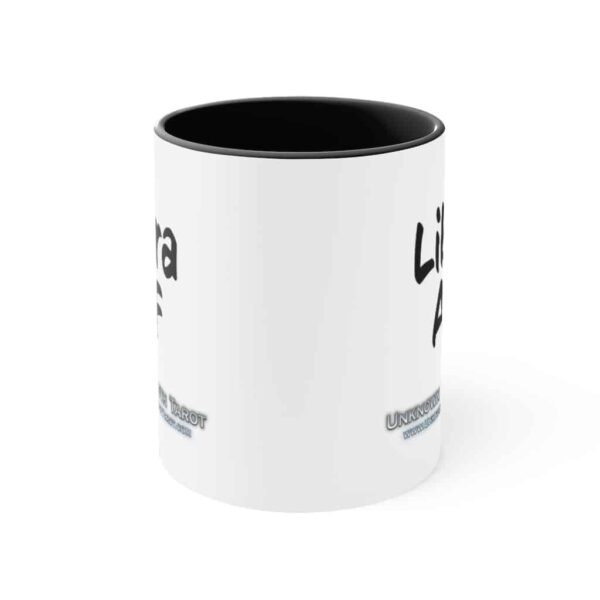 Libra AF - Zodiac Collection - Accent Colored Ceramic Mug 11oz - Image 5