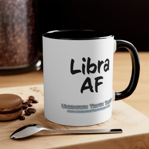 Libra AF - Zodiac Collection - Accent Colored Ceramic Mug 11oz - Image 8
