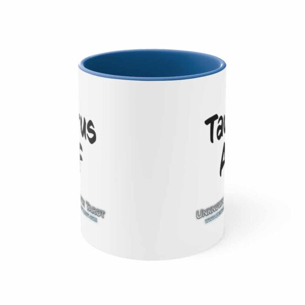 Taurus AF - Zodiac Collection - Accent Colored Ceramic Mug 11oz - Image 9
