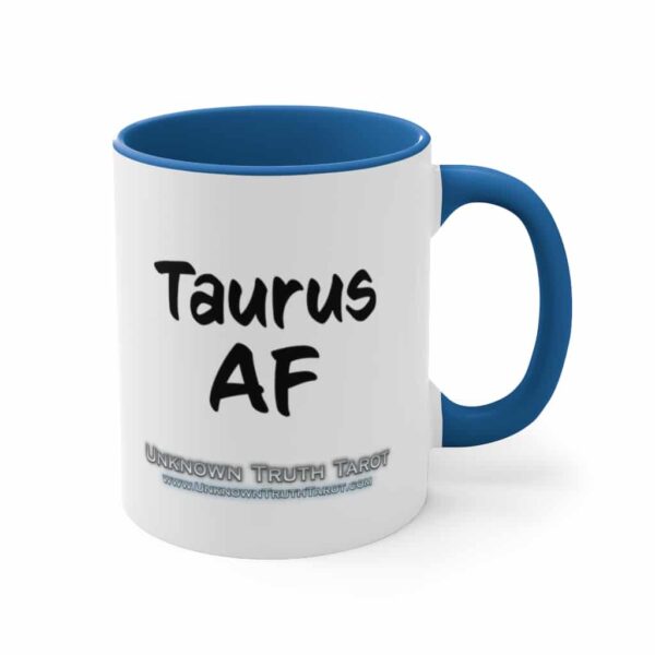 Taurus AF - Zodiac Collection - Accent Colored Ceramic Mug 11oz - Image 11