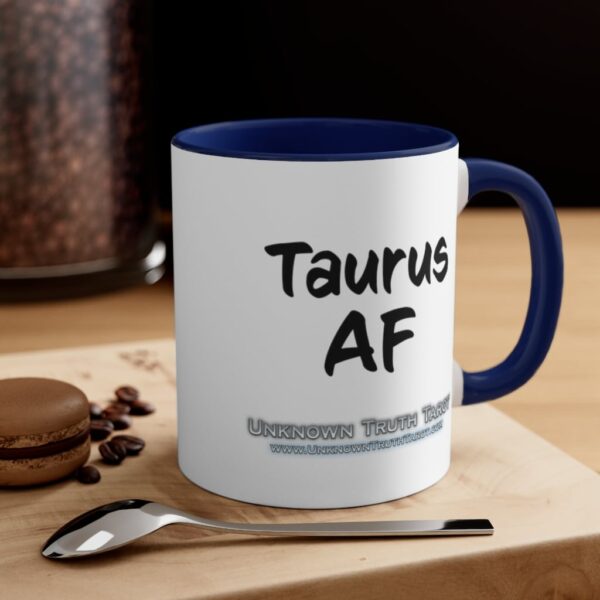 Taurus AF - Zodiac Collection - Accent Colored Ceramic Mug 11oz - Image 16