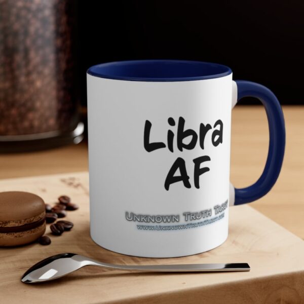 Libra AF - Zodiac Collection - Accent Colored Ceramic Mug 11oz - Image 12