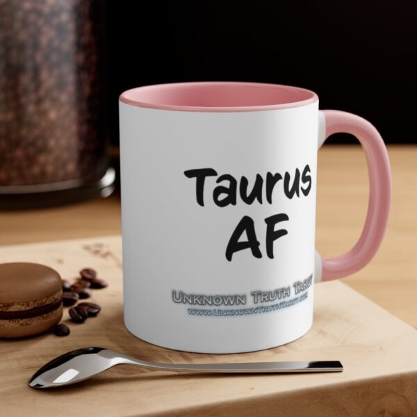 Taurus AF - Zodiac Collection - Accent Colored Ceramic Mug 11oz - Image 20